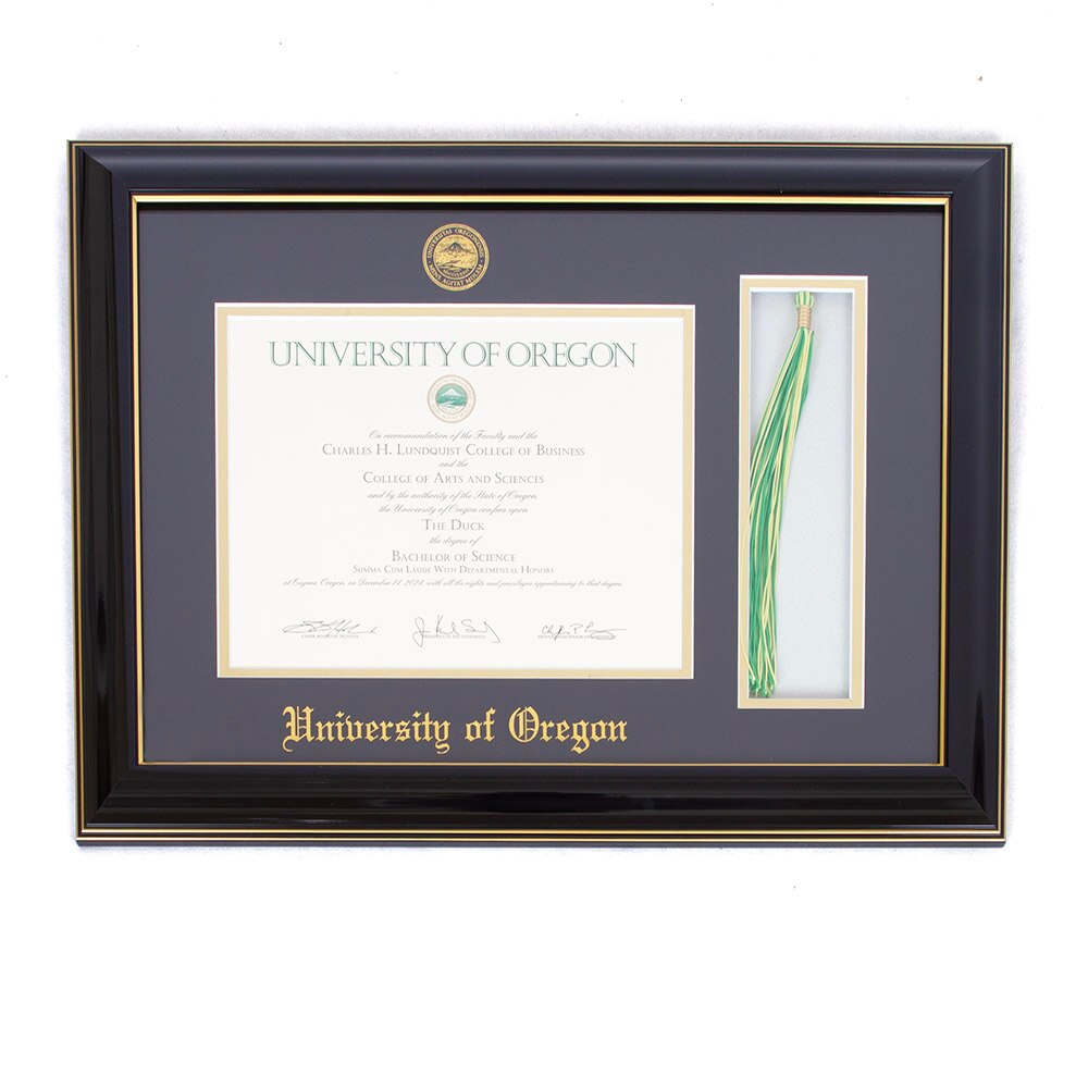 Oregon Seal, Josten's, Black, Frames & Albums, Grad, Diploma Frame, Tassel display, Classic, Gold Foil, Seal, 909483